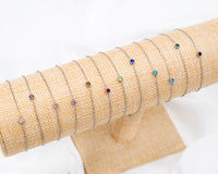 Ronde Edelsteen Geboortesteen Armband