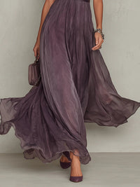 Women's Maxi Dress with Lace Trim and Gathered Waist for Occasions 5