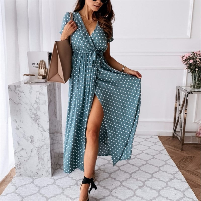 Bruna Boho Kleid | Maxikleid mit sexy Schlitz