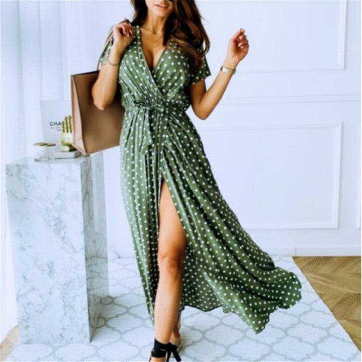 Bruna Boho Kleid | Maxikleid mit sexy Schlitz