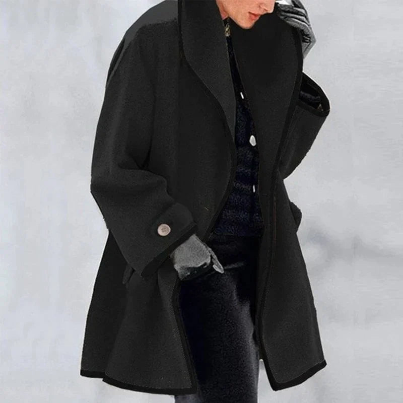 Warmer Winter Woll Damen Trenchcoat - Emma