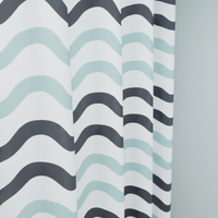 Zweiseitiger Wellenstoff Duschvorhang - AquaDivide