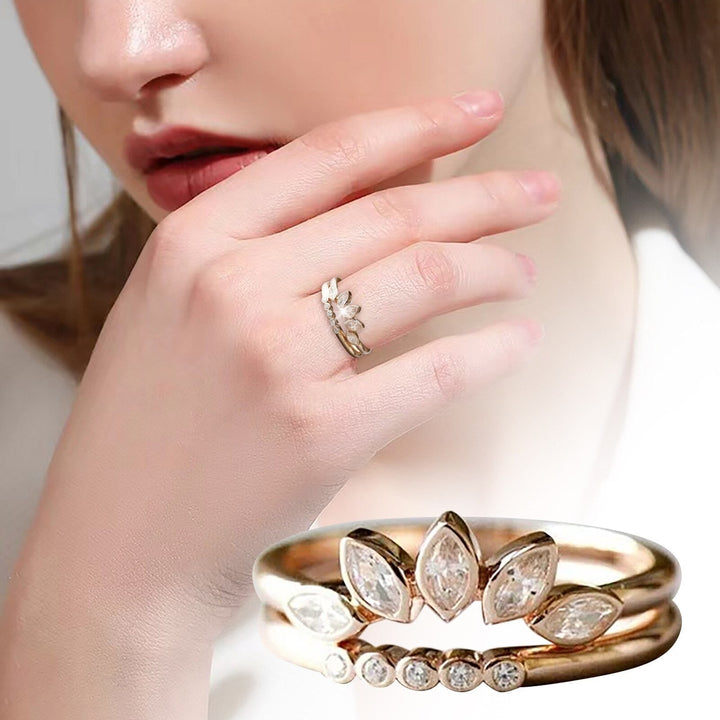 Crystal Ring | 2 In 1 Ring