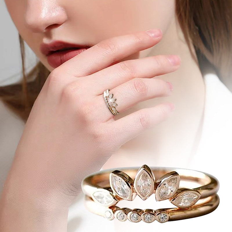 Crystal Ring | 2 In 1 Ring
