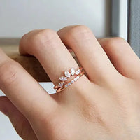 Crystal Ring | 2 In 1 Ring