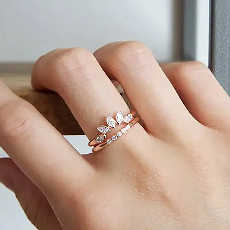 Crystal Ring | 2 In 1 Ring