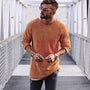 KenziesShirt I Langer Pullover mit Rundhalsausschnitt für Herren
