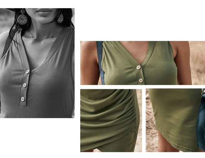 Veerle Dress | Ruches Jurk