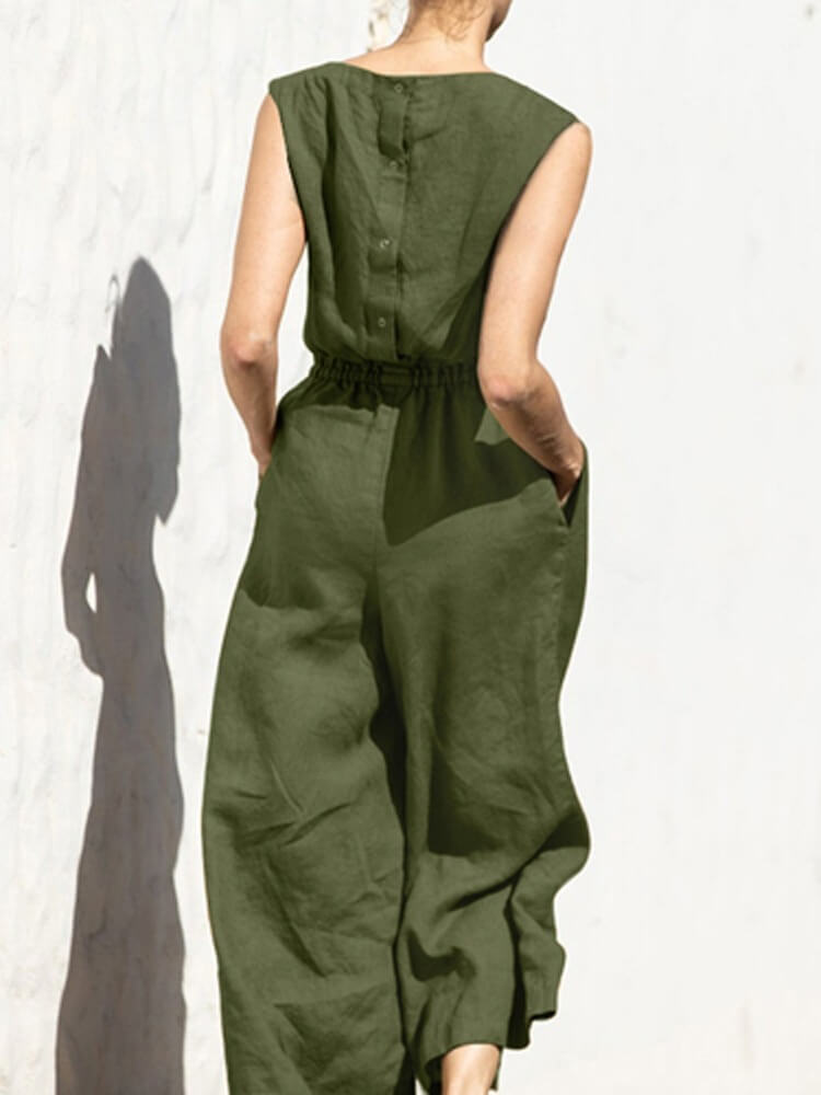 Sarah Jumpsuit | Linnen Jumpsuit