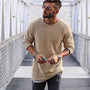 KenziesShirt I Langer Pullover mit Rundhalsausschnitt für Herren