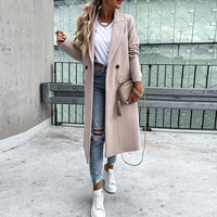 Long coat jacket with buttons