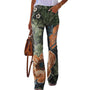 Flare-Jeans mit 4 Knöpfen