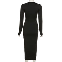 Elegantes Maxikleid | Gekreuzter Ausschnitt | Seitenschlitz