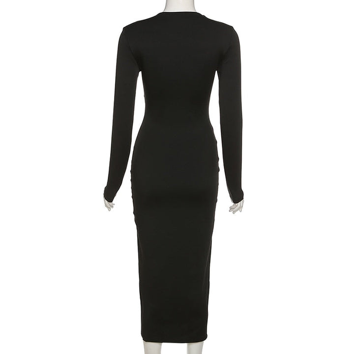 Elegantes Maxikleid | Gekreuzter Ausschnitt | Seitenschlitz