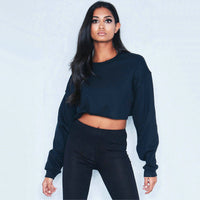 CrystalsShirt I Crop-Pullover für Damen