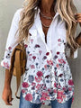 Schöne Bluse mit Schmetterlingsmuster