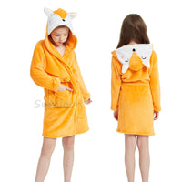 Children's unicorn bathrobe