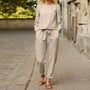 Sommer Kurzarm Bluse & Haremshose Set | Lässiges Zweiteiliges Outfit