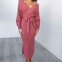 Elegantes Herbst-Winter Bodycon-Minikleid | Schicker Modegestrickter Stil