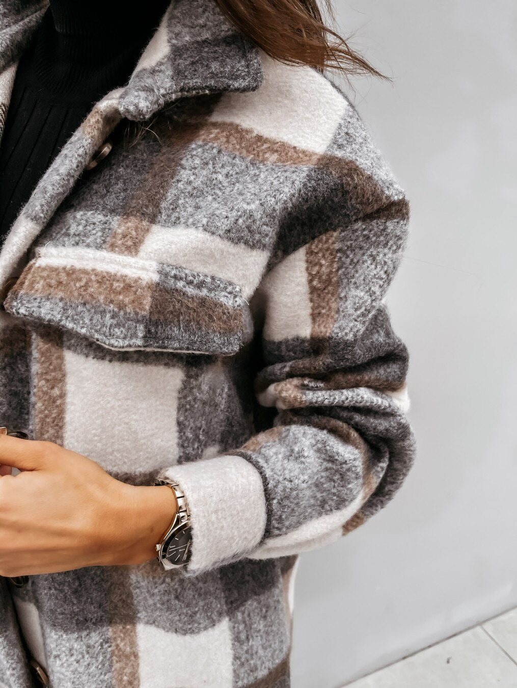 Long Plaid Coat™: For Women