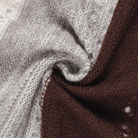 Gebreide hoodie vest