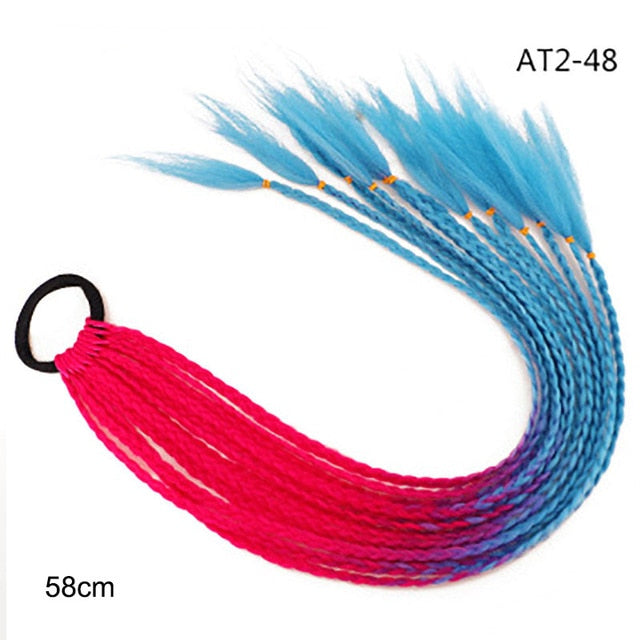 Multikleur haarextensies