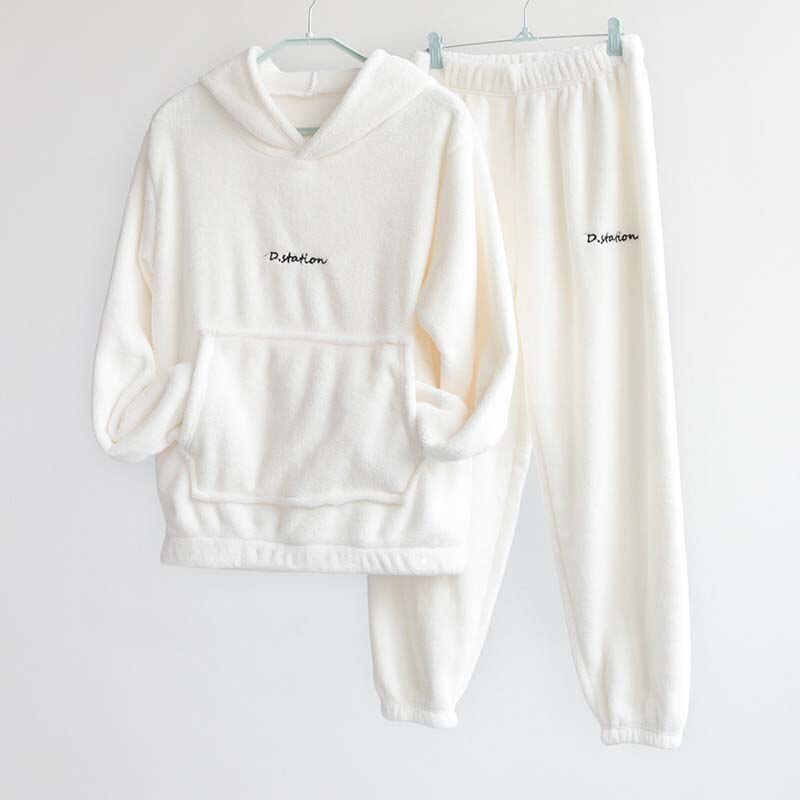 Winter Pajamas Set Women Loungewear