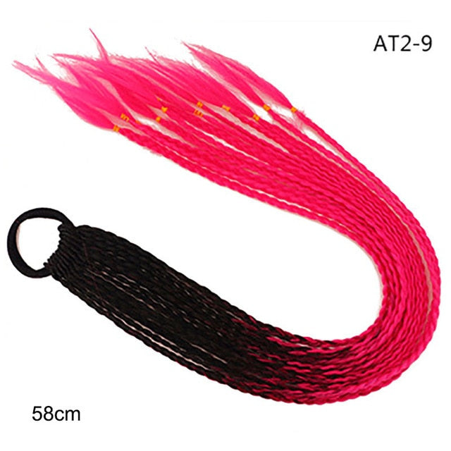 Multikleur haarextensies