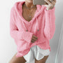 AnastasiaPullover I Teddy-Pullover mit Kapuze für Damen