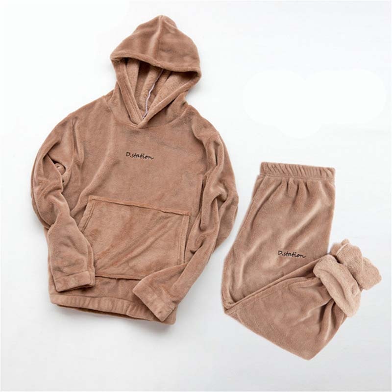 Winter Pajamas Set Women Loungewear