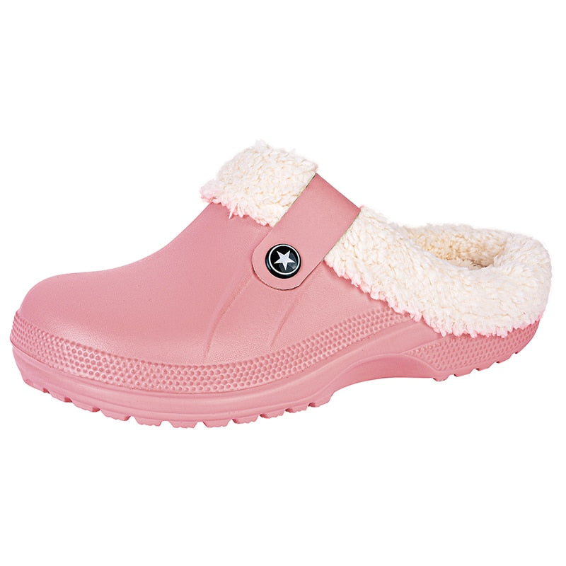 Waterproof Plush Home Shoes