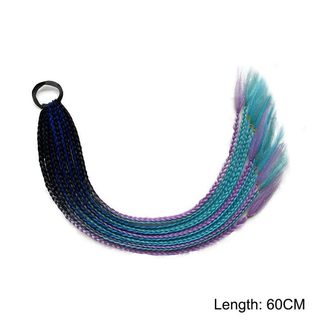 Multikleur haarextensies