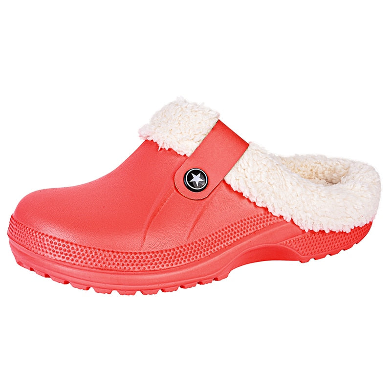 Waterproof Plush Home Shoes