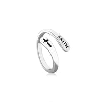 Adjustable "Faith" Ring
