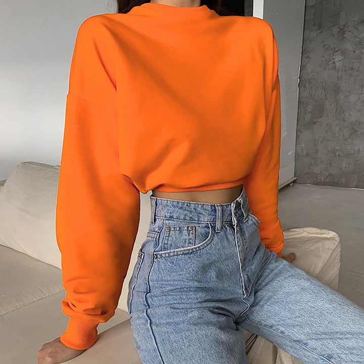 CiaranPullover I Crop-Pullover mit langen Ärmeln für Damen