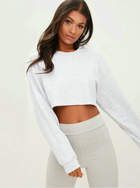 CrystalsShirt I Crop-Pullover für Damen