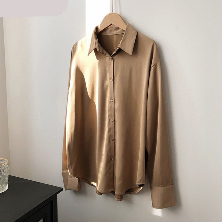 SakiesBlouse I Satijnen Blouse Voor Dames