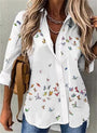 Schöne Bluse mit Schmetterlingsmuster