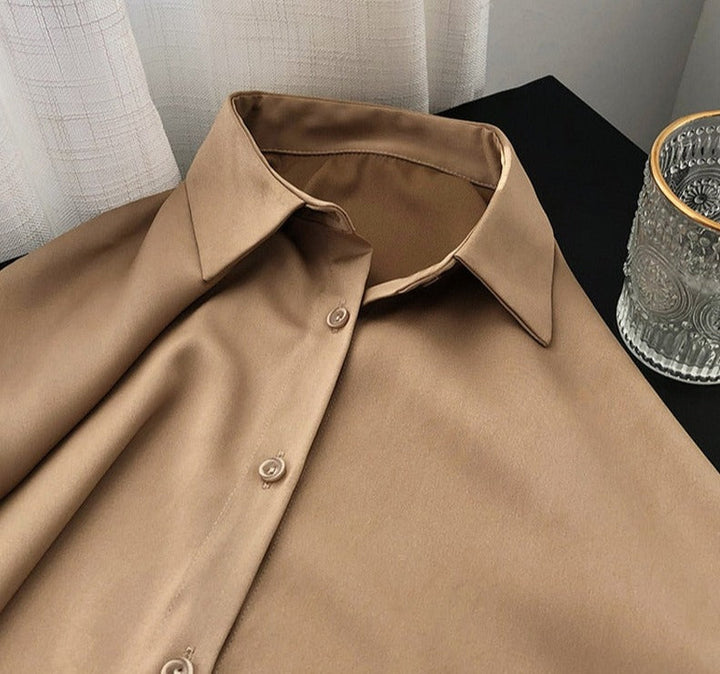 SakiesBlouse I Satijnen Blouse Voor Dames