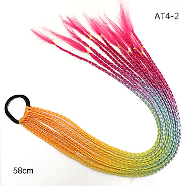 Multikleur haarextensies