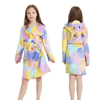 Children's unicorn bathrobe