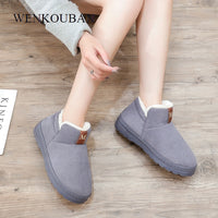 Women Furry Slides Winter Home Slippers