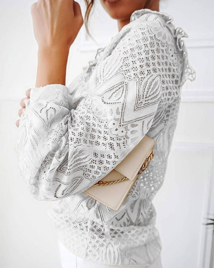 LisaBlouse I Blouse Met Rouches Voor Dames