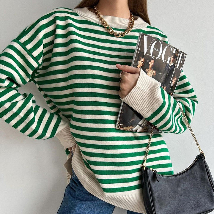 StripeSweater™: Sweater Voor Dames