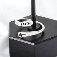 Adjustable "Faith" Ring