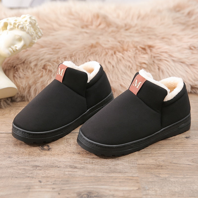 Women Furry Slides Winter Home Slippers