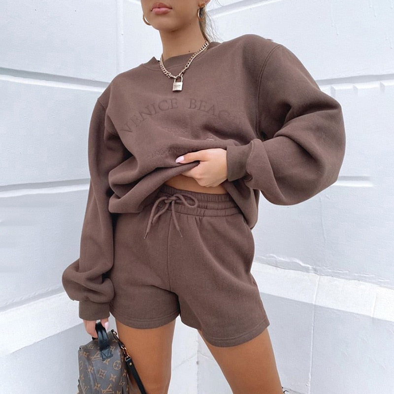 Sweatshirt met passende broek