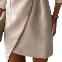 Elegante Open Voorzijde Blazer | Sexy Formele Kantoorjas met Riem