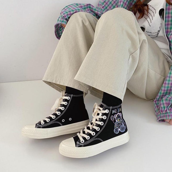 OtteliensSneaks I Hoher Canvas-Schuh Mit Aufdruck