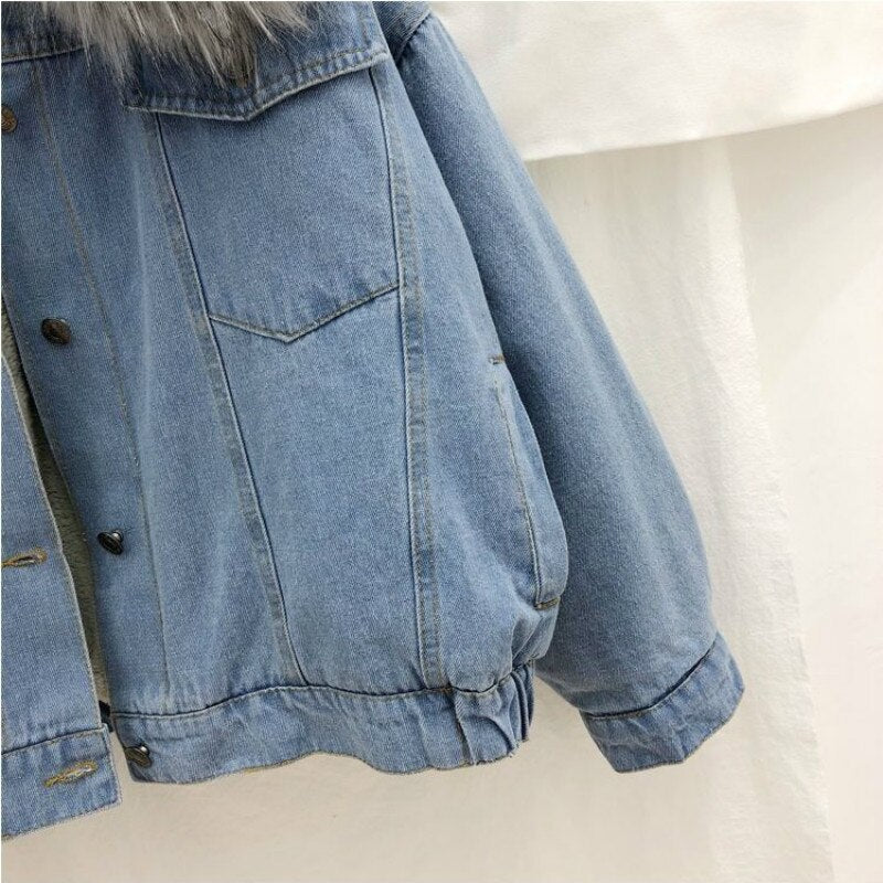 BellasJacket I Denim Winterjas Voor Dames